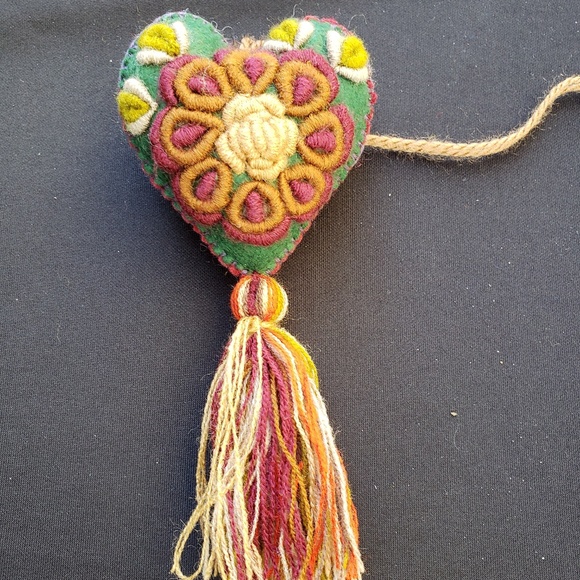 Hand stitched ornament/accent fling-SOLD - Picture 4 of 4